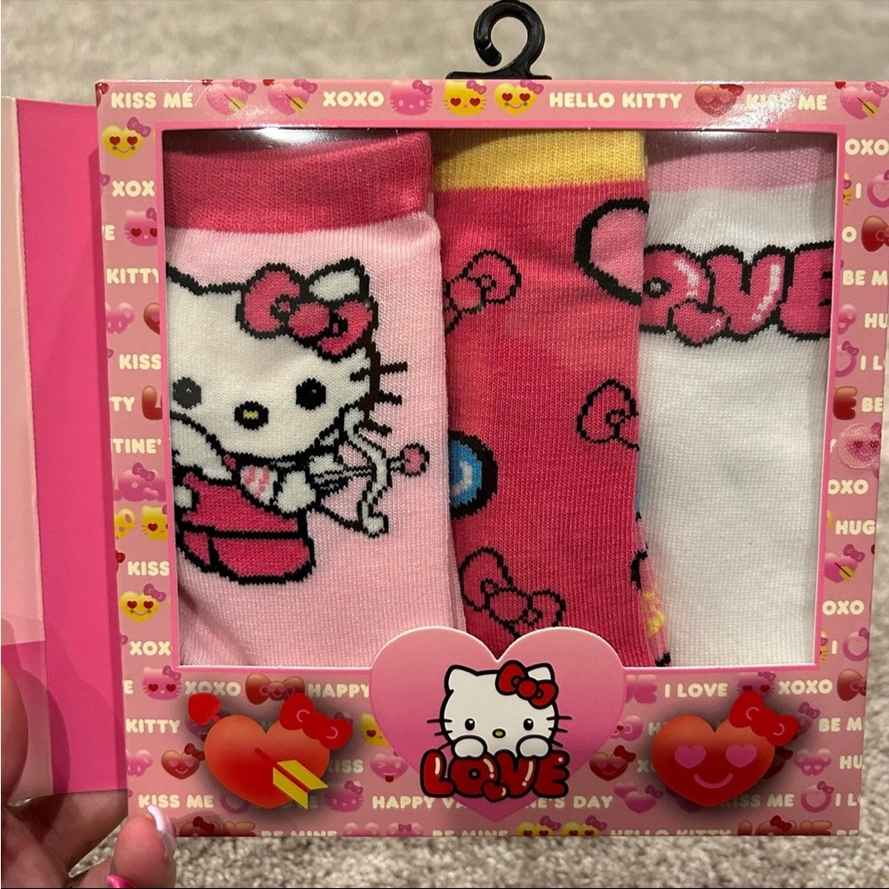 Hello Kitty Valentine’s 3pk Socks